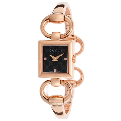 Gucci Tornabuoni Black Dial Ladies Watch YA120521